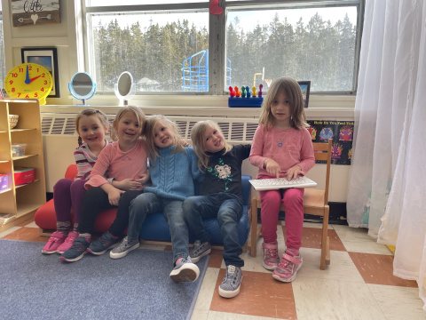 Five children in pre-primary
